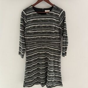 LOFT Striped Long Sleeve Dress